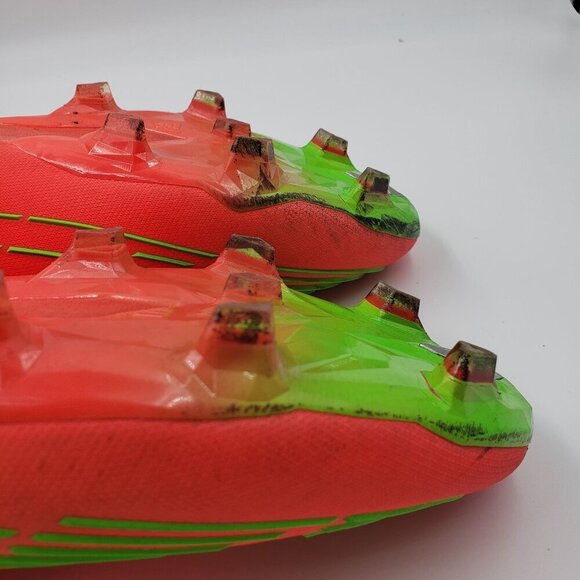 adidas Mens Predator Edge.1 FG Soccer Cleats GW1029 Orange Green Size 12.5 - Picture 10 of 12